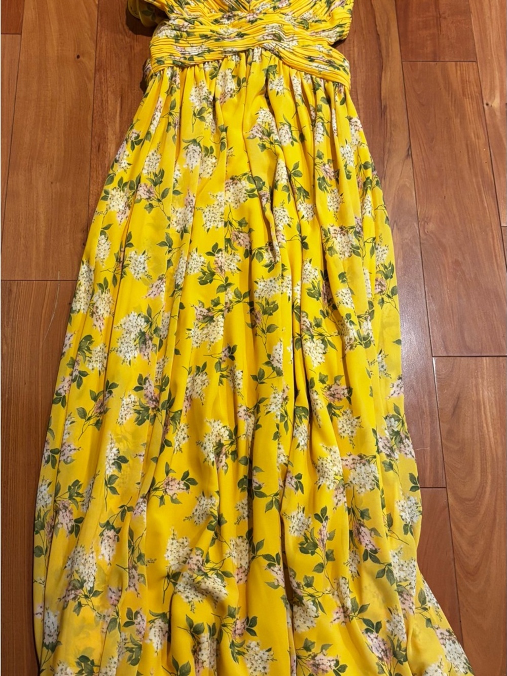 ANTONIO MELANI Yellow Floral Maxi Dress - Picture 3 of 10
